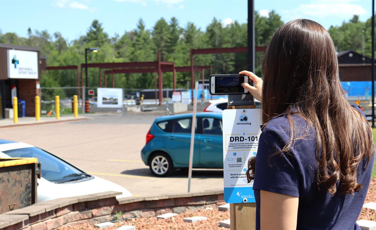 photo of time-lapse photo station in use at DRDH